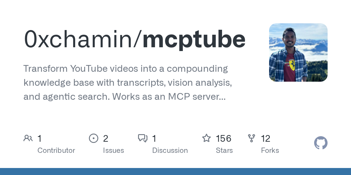 Mcptube — Communication skill for Claude Code