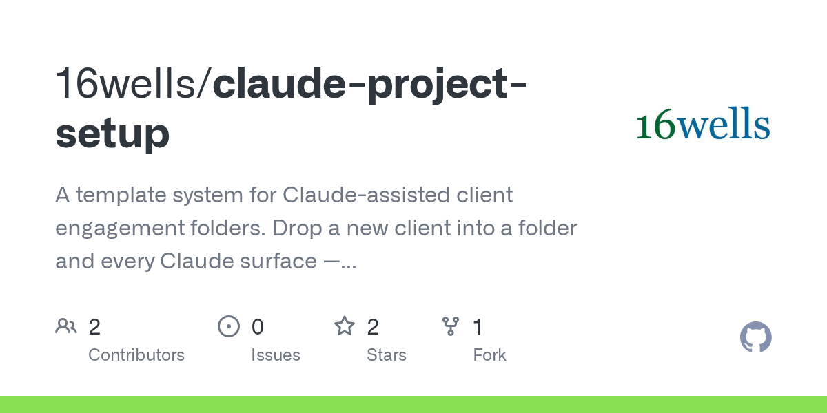 Claude Project Setup — AI skill for Claude Code