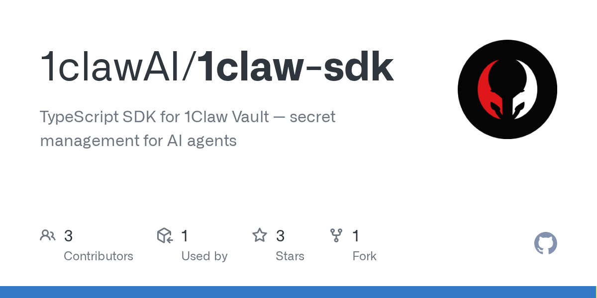 1claw SDK — AI skill for Claude Code