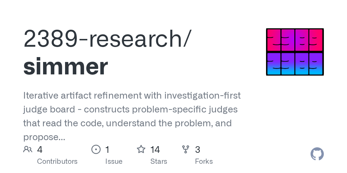 Simmer — Development skill for Claude Code
