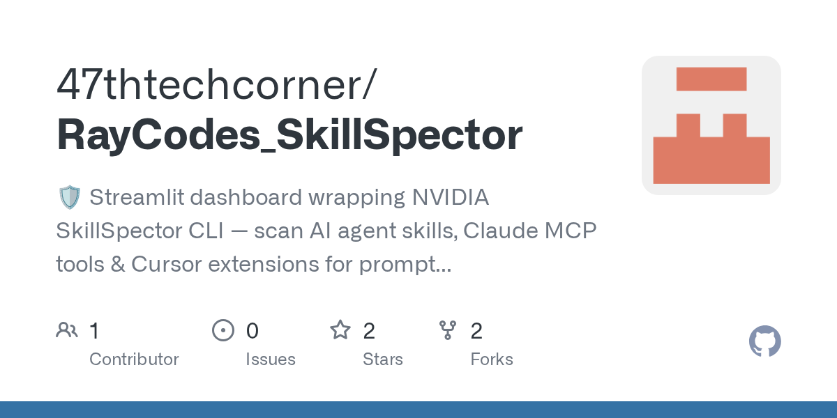 RayCodes SkillSpector — Data skill for Claude Code