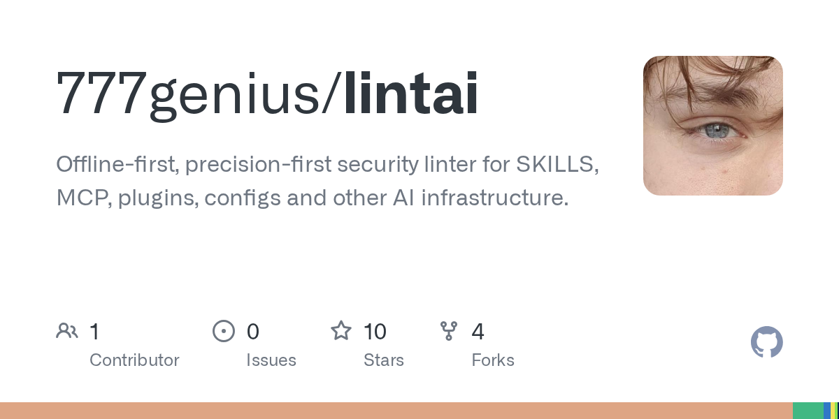 Lintai — Security skill for Claude Code
