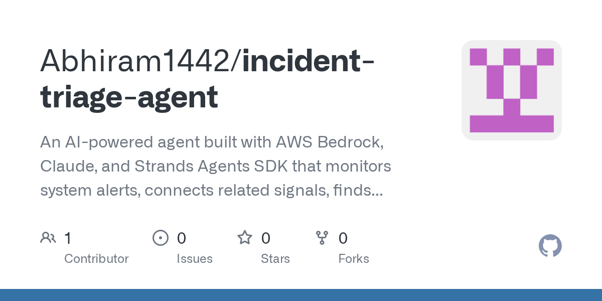 Incident Triage Agent — DevOps skill for Claude Code