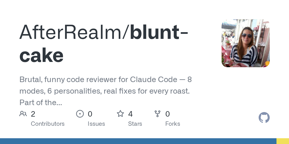 Blunt Cake — Development skill for Claude Code