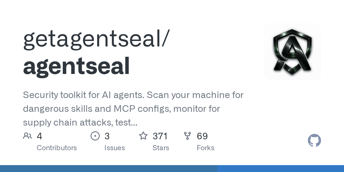 Agentseal — Security skill for Claude Code