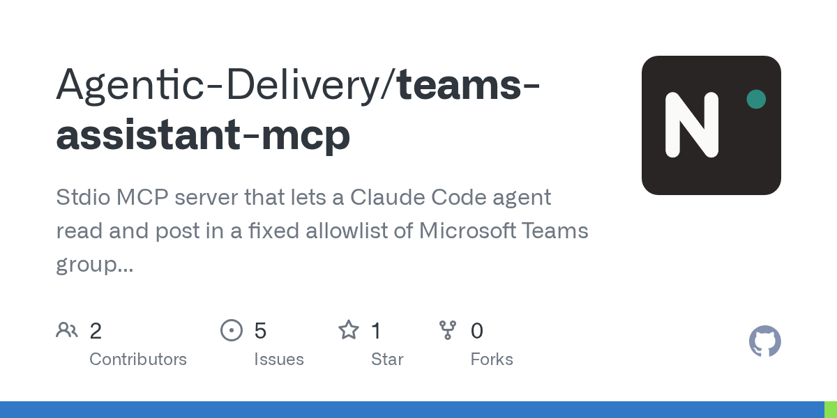 Teams Assistant MCP — Development skill for Claude Code