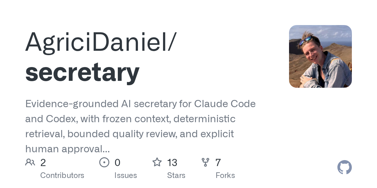 Secretary — Data skill for Claude Code