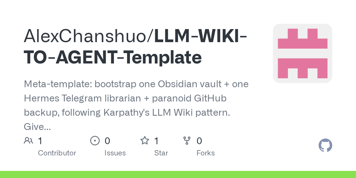 LLM WIKI TO Agent Template — AI skill for Claude Code