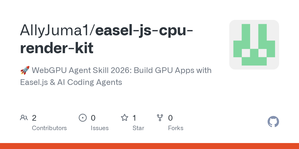 Easel JS CPU Render Kit — AI skill for Claude Code