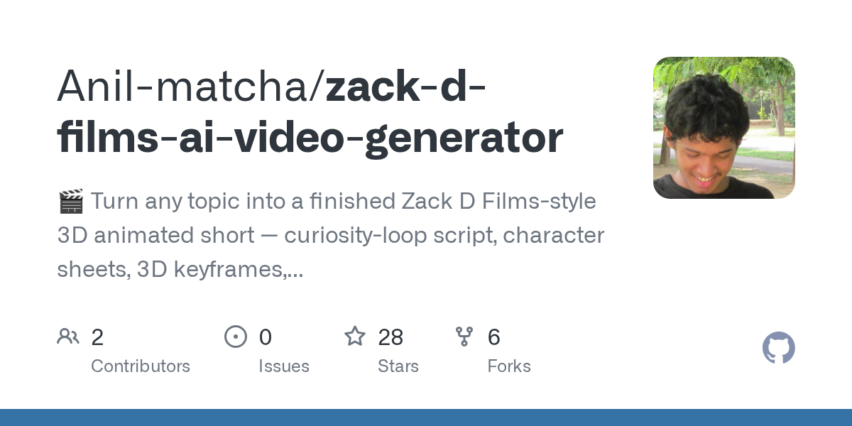 Zack D Films AI Video Generator — AI skill for Claude Code