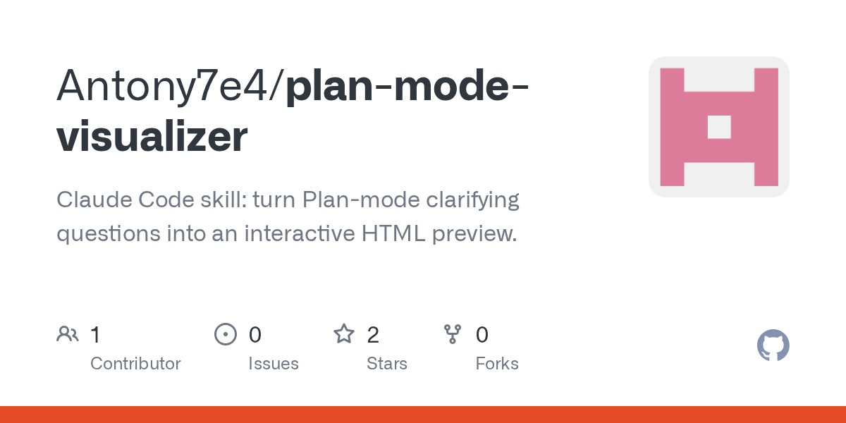 Plan Mode Visualizer — Development skill for Claude Code