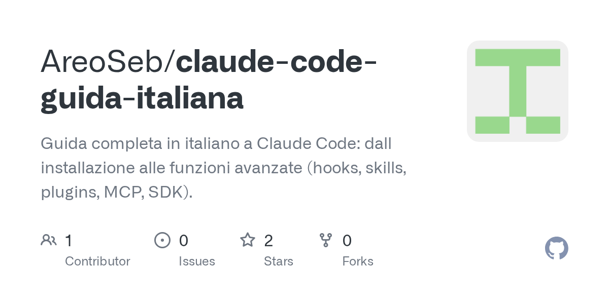 Claude Code Guida Italiana — Development skill for Claude Code