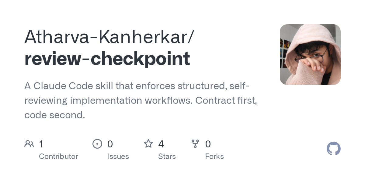 Review Checkpoint — Development skill for Claude Code
