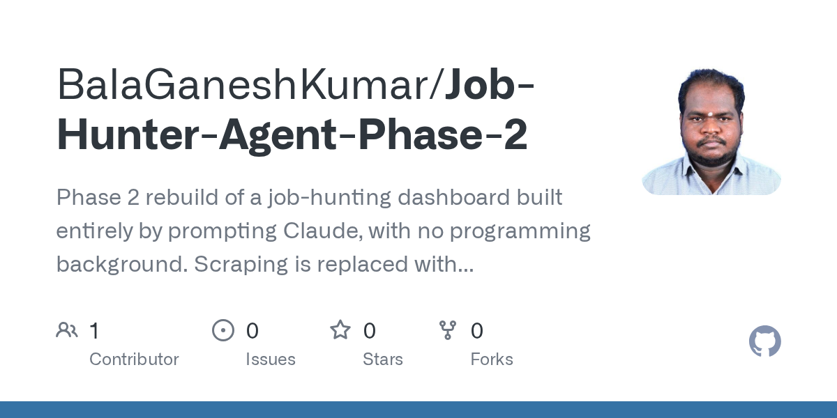 Job Hunter Agent Phase 2 — Development skill for Claude Code