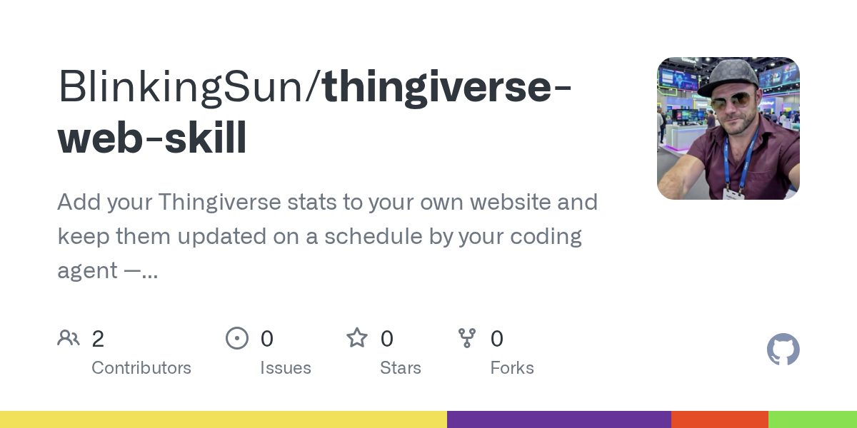 Thingiverse Web Skill — Productivity skill for Claude Code