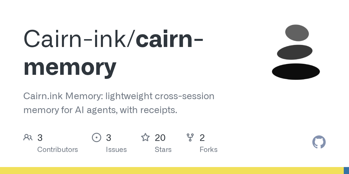 Cairn Memory — AI skill for Claude Code
