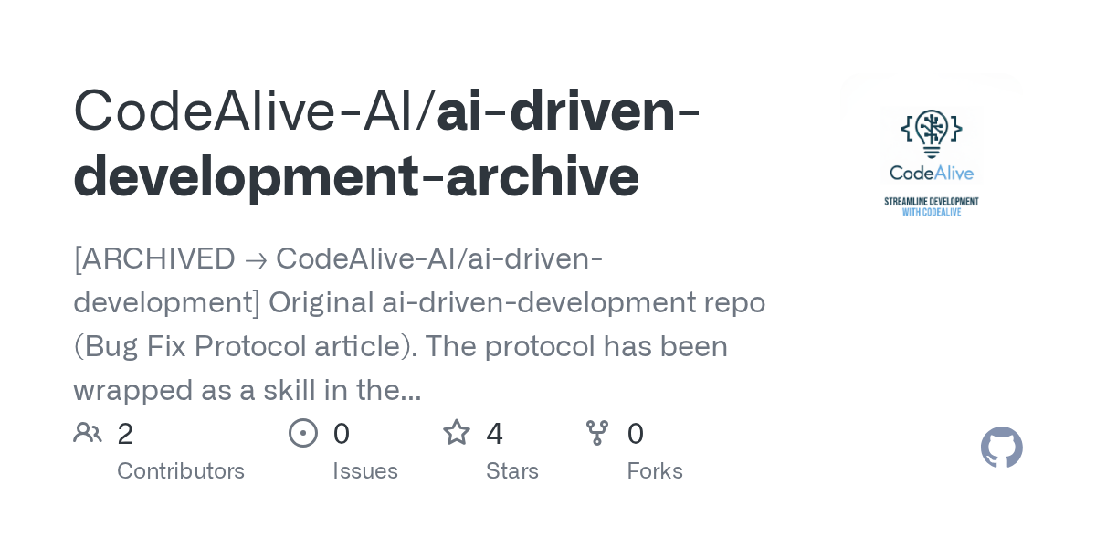 AI Driven Development Archive — AI skill for Claude Code