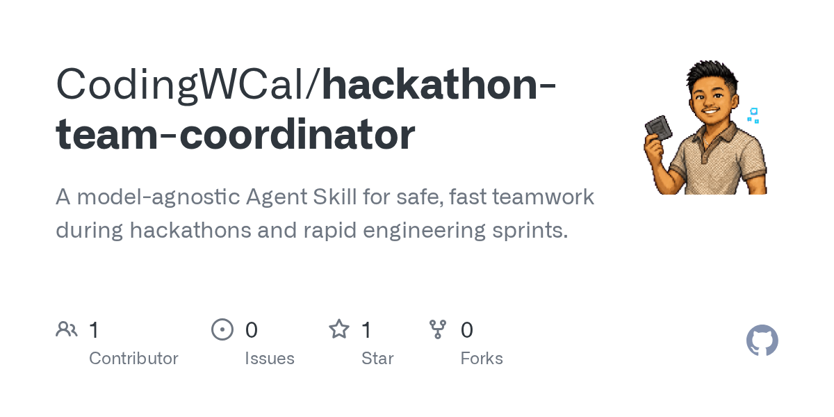 Hackathon Team Coordinator — AI skill for Claude Code