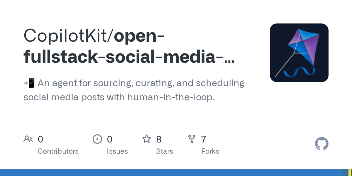 Open Fullstack Social Media Agent — Communication skill for Claude Code