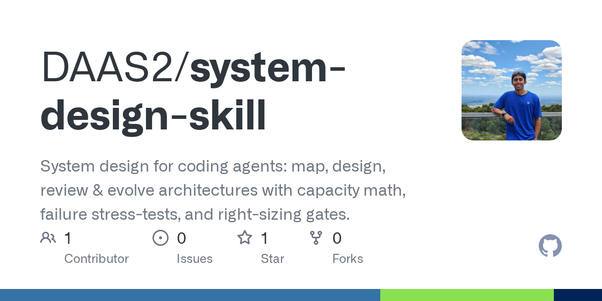 System Design Skill — Design skill for Claude Code