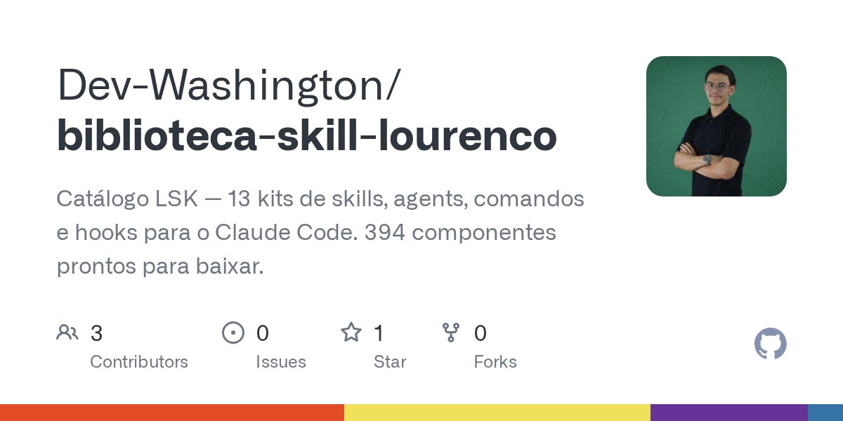 Biblioteca Skill Lourenco — Development skill for Claude Code