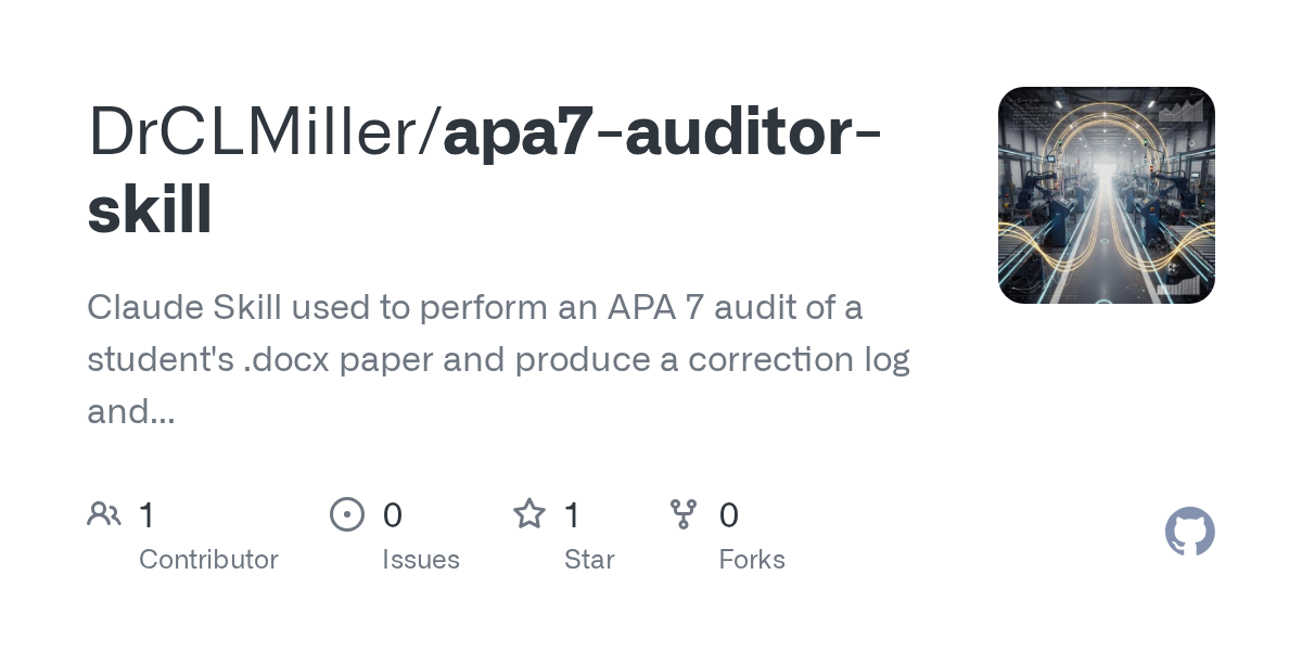 Apa7 Auditor Skill — Security skill for Claude Code