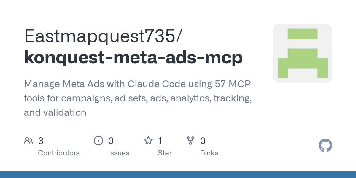 Konquest Meta Ads MCP — Data skill for Claude Code