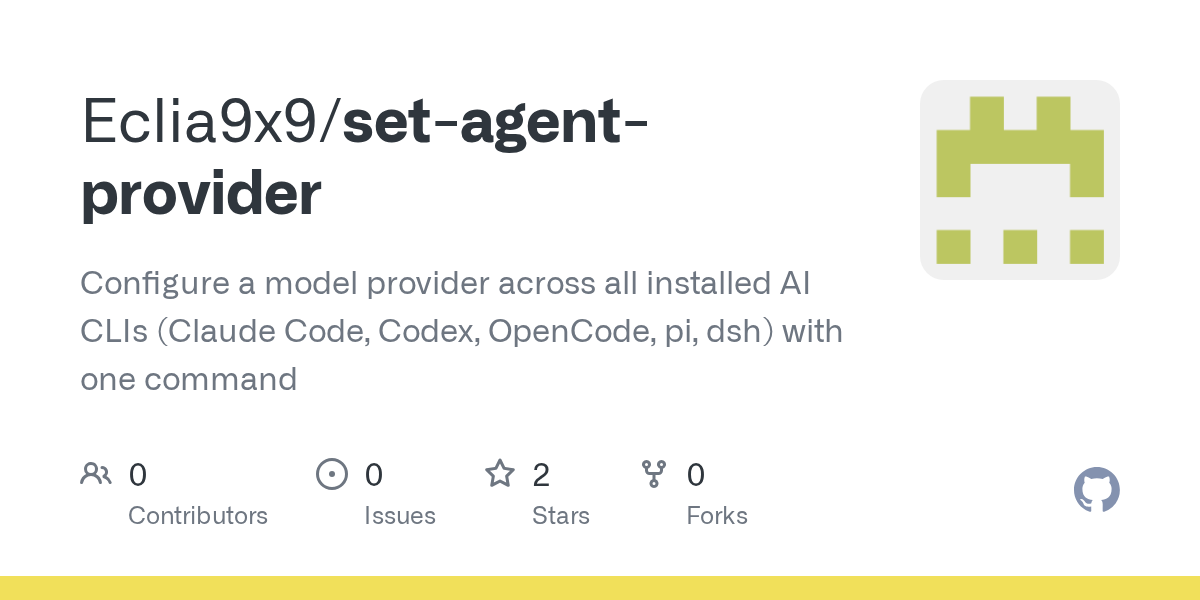 Set Agent Provider — AI skill for Claude Code