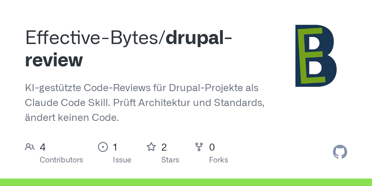 Drupal Review — Git skill for Claude Code
