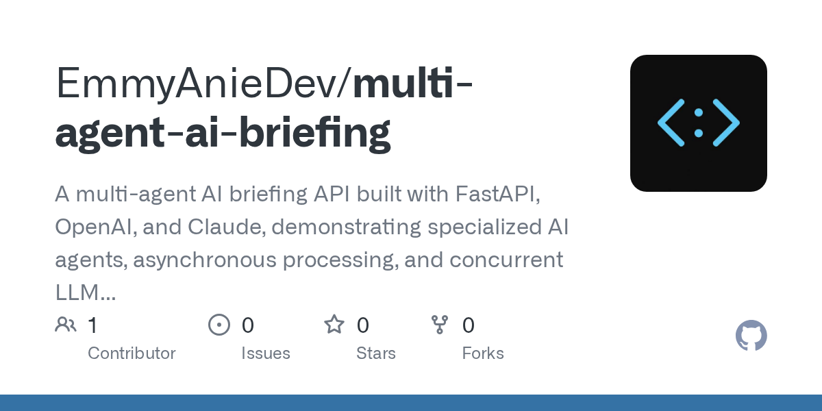 Multi Agent AI Briefing — AI skill for Claude Code