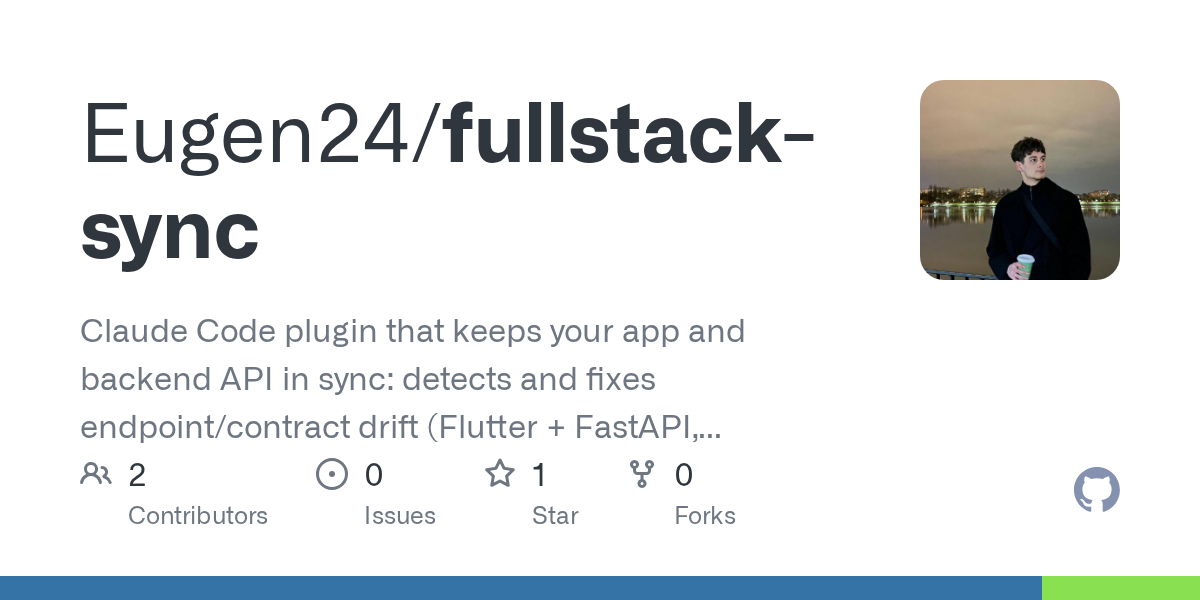 Fullstack Sync Review — Git skill for Claude Code