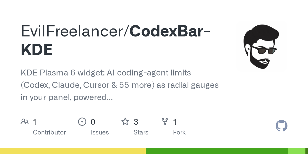 CodexBar KDE — AI skill for Claude Code