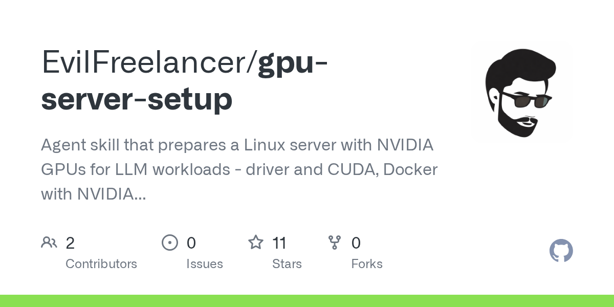 GPU Server Setup — DevOps skill for Claude Code