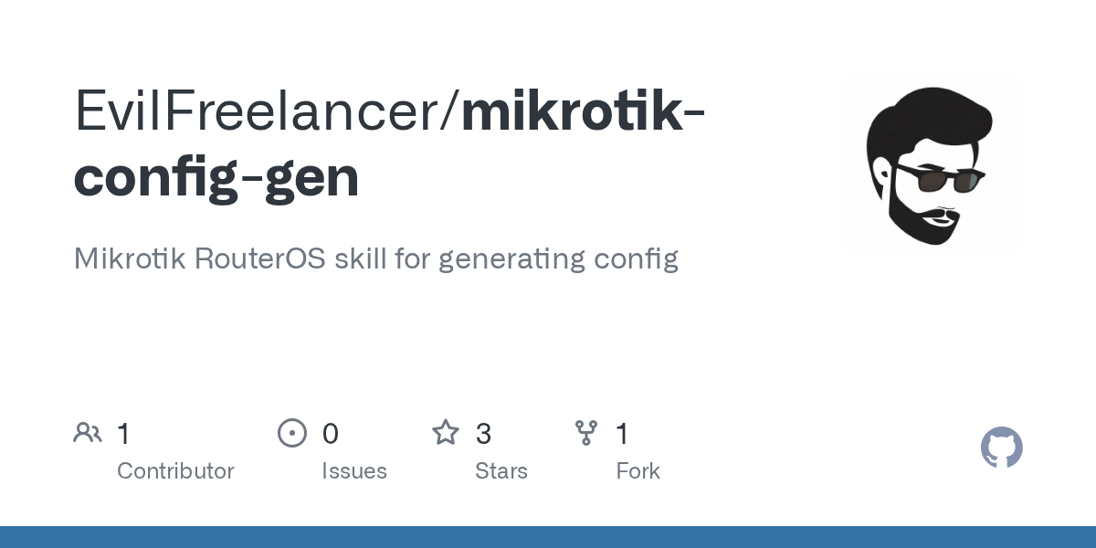 Mikrotik Config Gen — Development skill for Claude Code