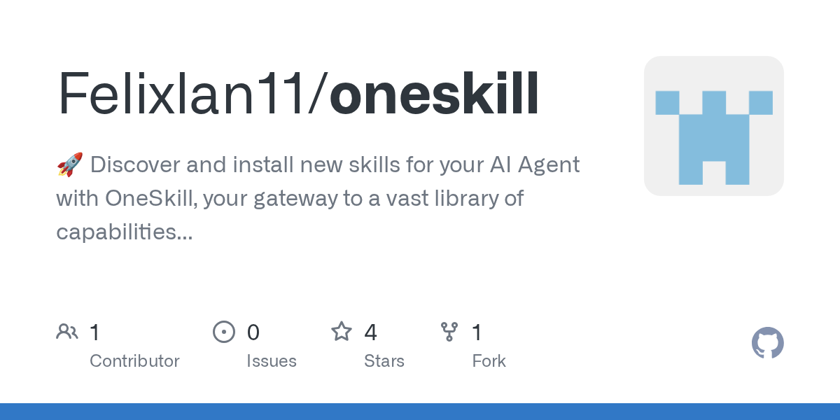 Oneskill — AI skill for Claude Code