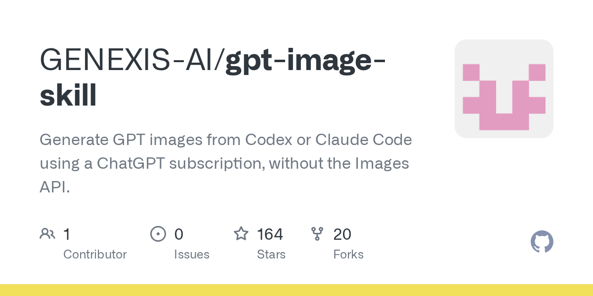 GPT Image Skill — AI skill for Claude Code