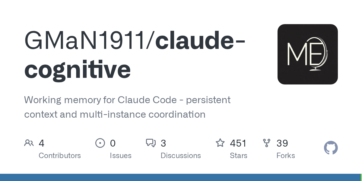 Claude Cognitive — Development skill for Claude Code