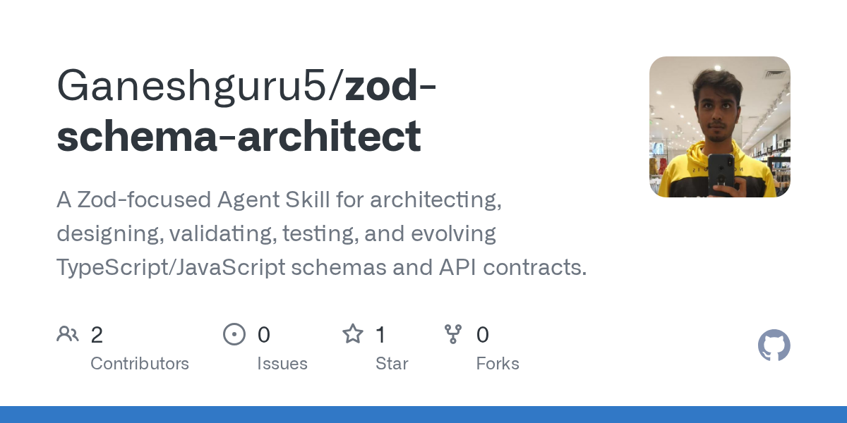 Zod Schema Architect — Testing skill for Claude Code