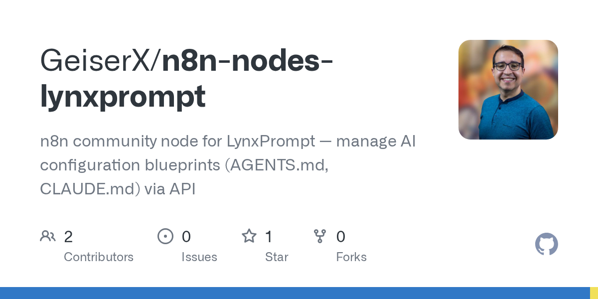 n8n Nodes Lynxprompt — AI skill for Claude Code