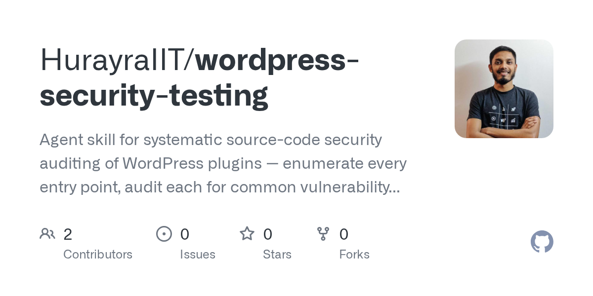 WordPress Security Testing — Security skill for Claude Code