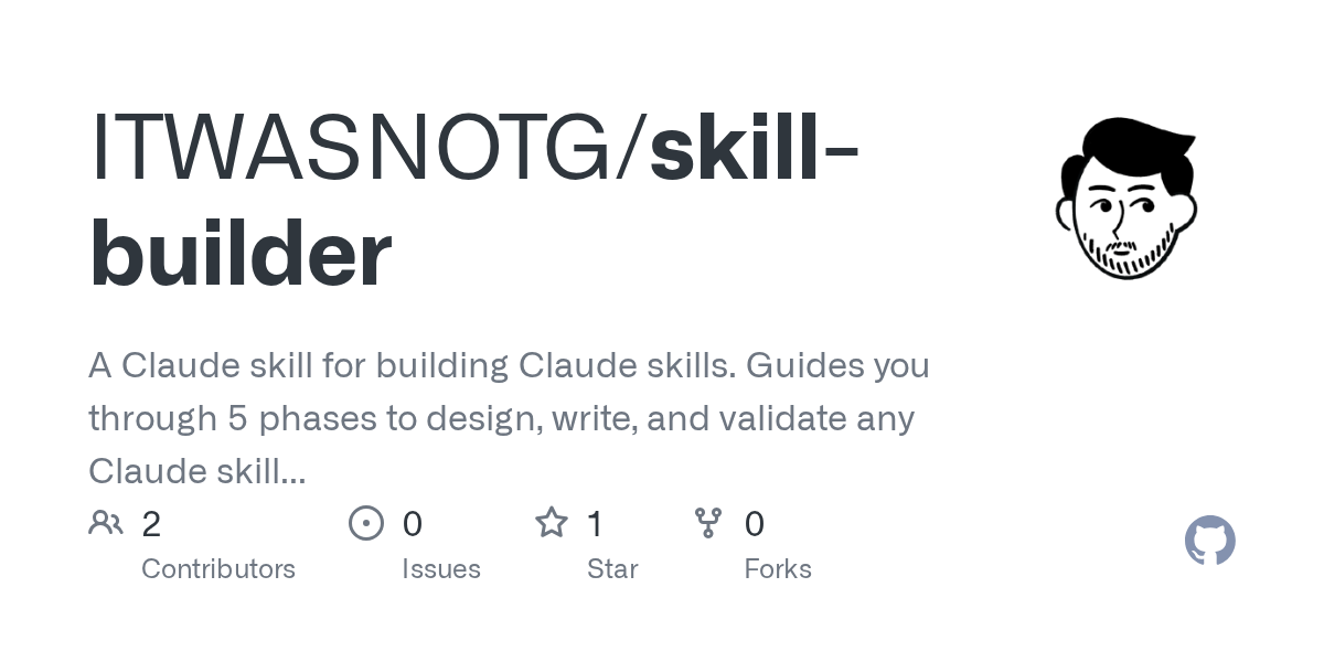 Skill Builder — Design skill for Claude Code