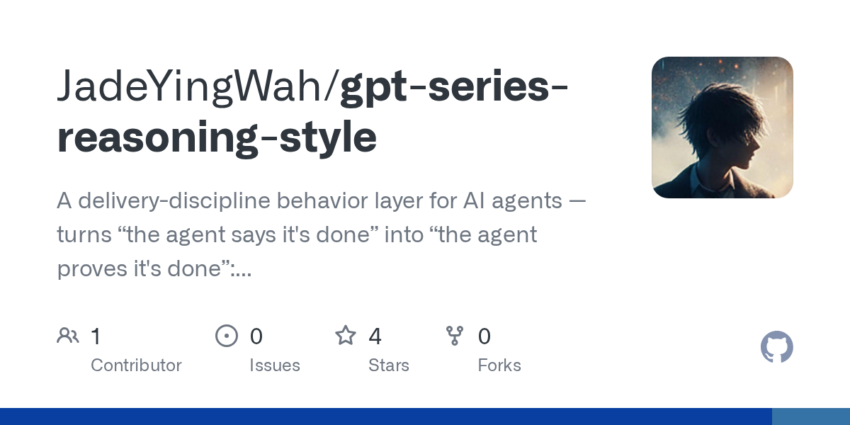GPT Series Reasoning Style — AI skill for Claude Code