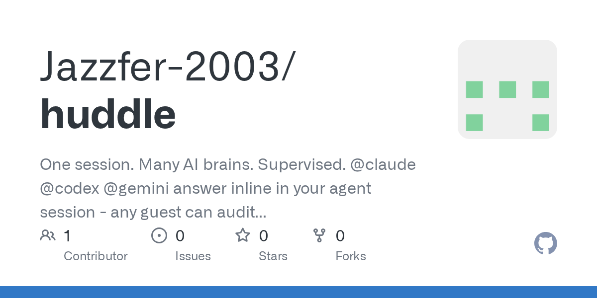 Huddle — AI skill for Claude Code