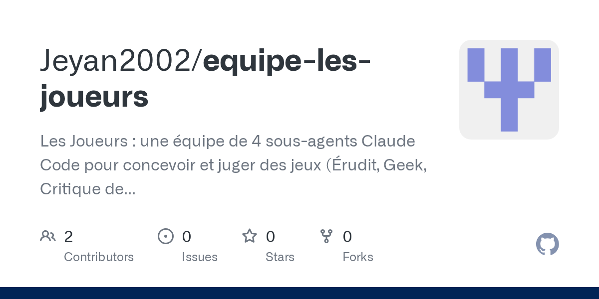 Critique Jeu — Development agent for Claude Code