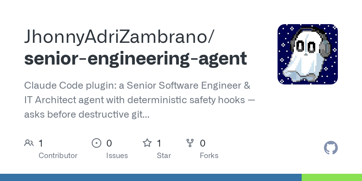 Senior Engineering Agent — Git skill for Claude Code