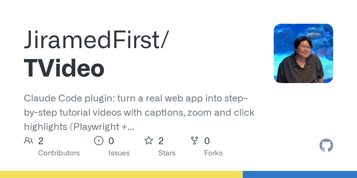 TVideo — Testing skill for Claude Code