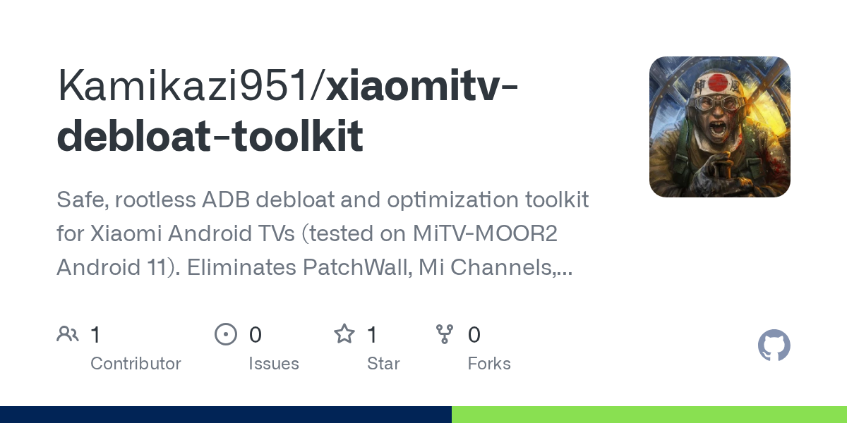 Xiaomitv Debloat Toolkit — Development skill for Claude Code