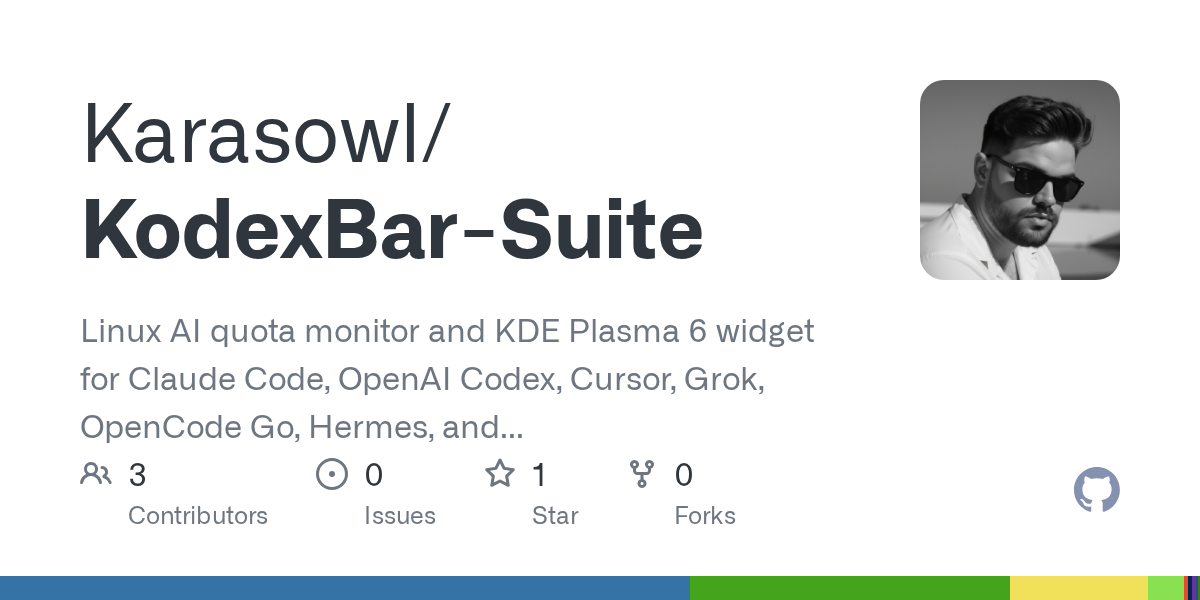 KodexBar Suite — AI skill for Claude Code