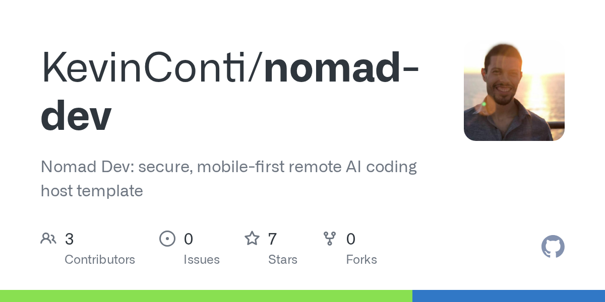 Nomad Dev — AI skill for Claude Code