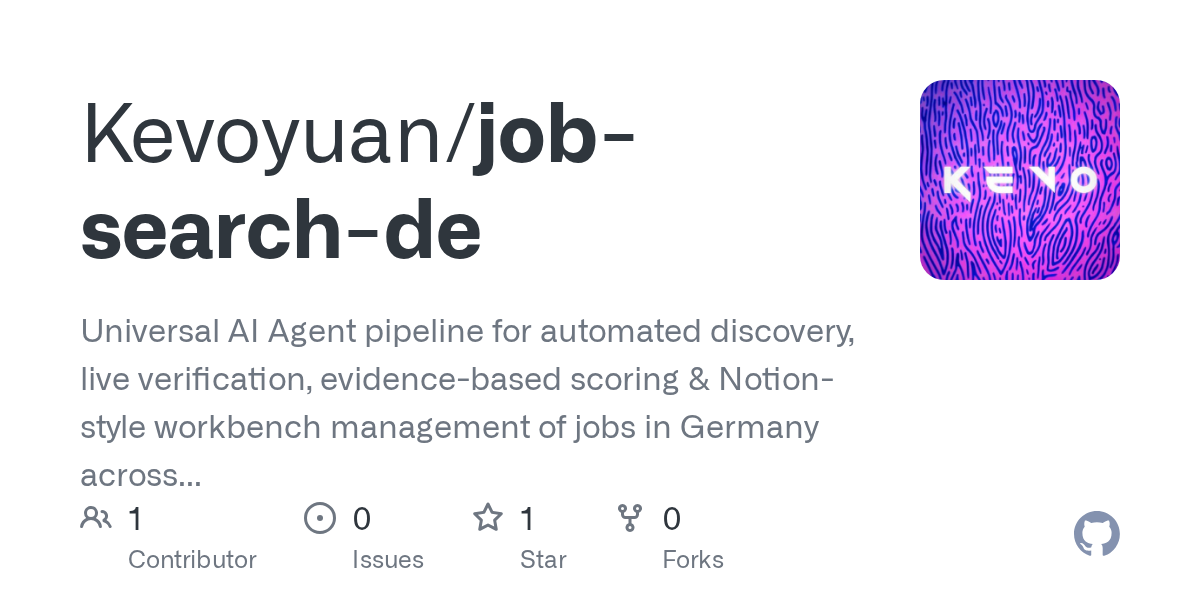 Job Search De — Data skill for Claude Code